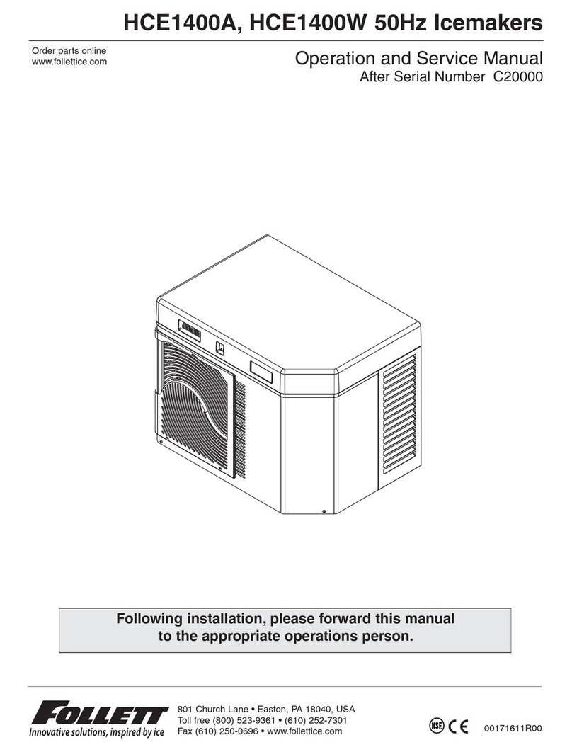 Follett HCE1400A Manual de operación