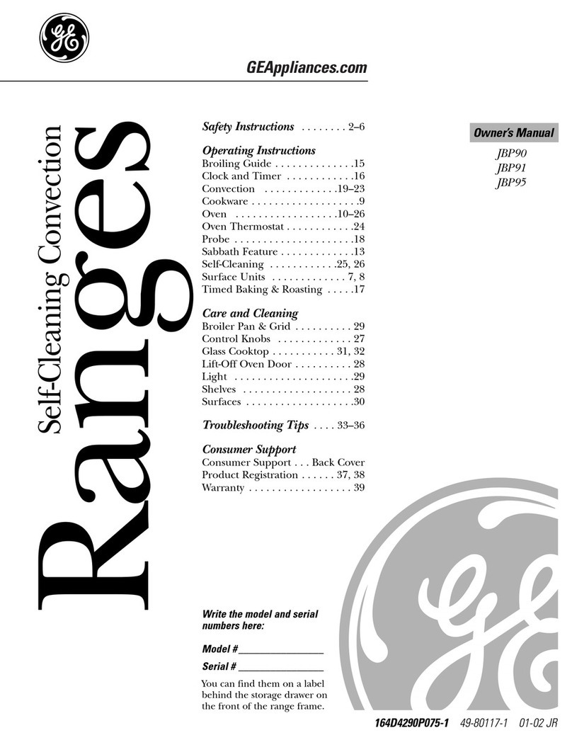 GE JBP90 Manual de usuario