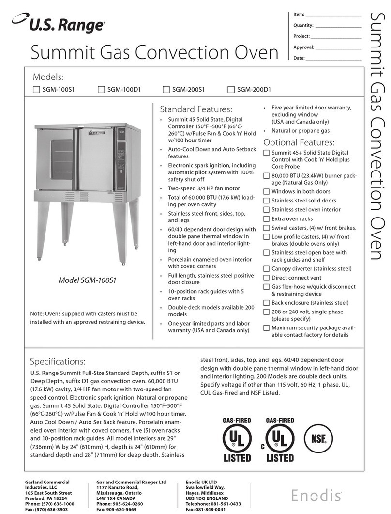 U.S. Range SGM-100D1 Manual de usuario