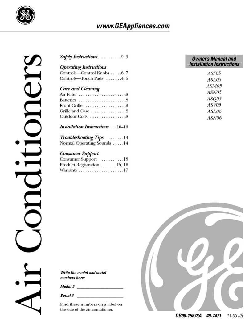 GE ASF05 Instrucciones de funcionamiento