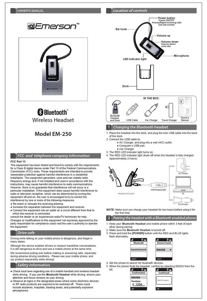 Emerson EM-250 Manual de usuario
