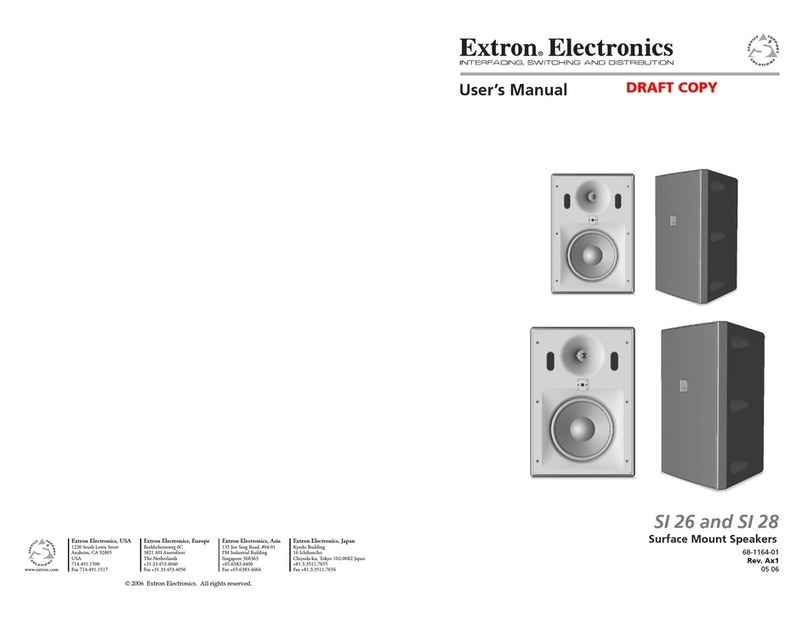 Extron electronics SI 26 Manual de usuario Extron electronics SI 26 Manual de usuario
