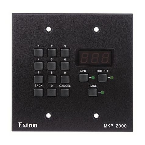 Extron electronics MKP 2000 Manual de usuario