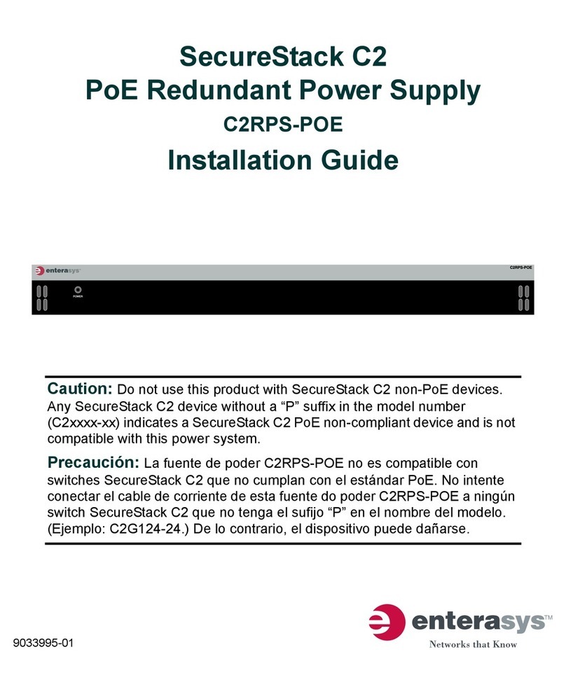 Enterasys SecureStack C2 C2RPS-POE Manual de usuario