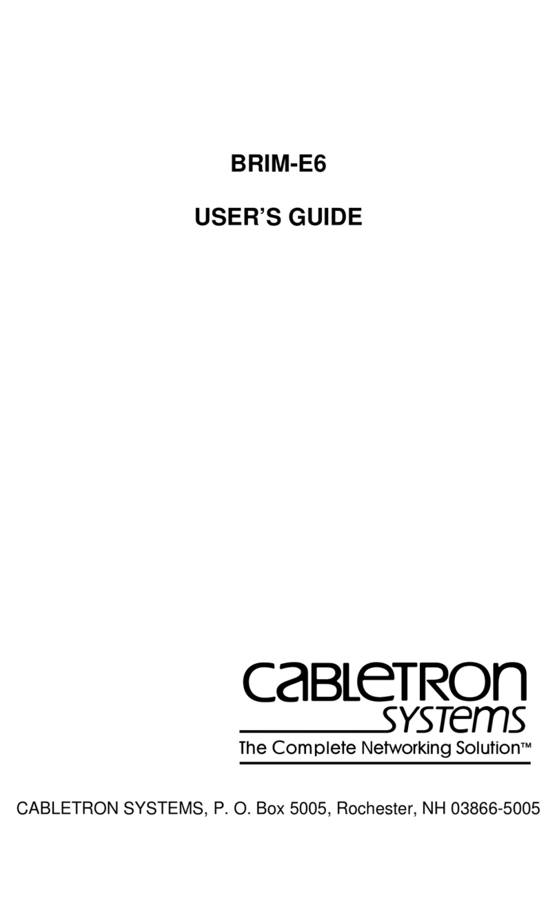 Cabletron Systems BRIM-E6 Manual de usuario Cabletron Systems BRIM-E6 Manual de usuario
