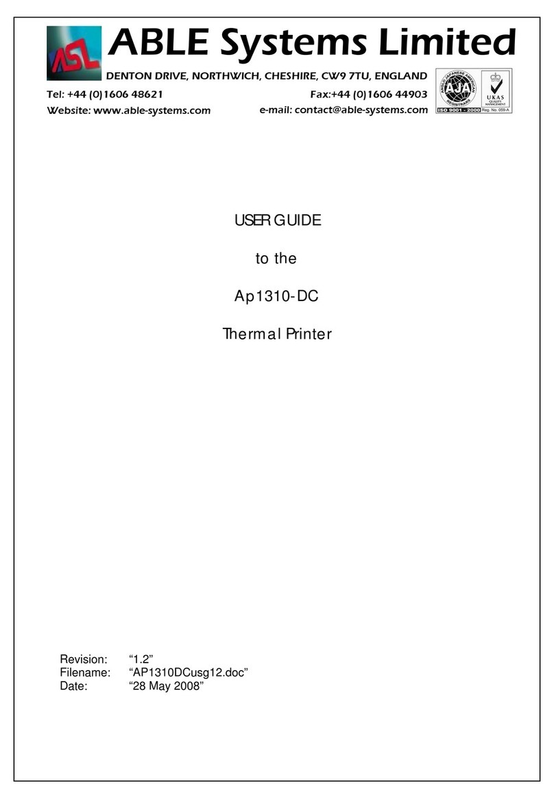ABLE Systems Ap1310-DC Manual de usuario