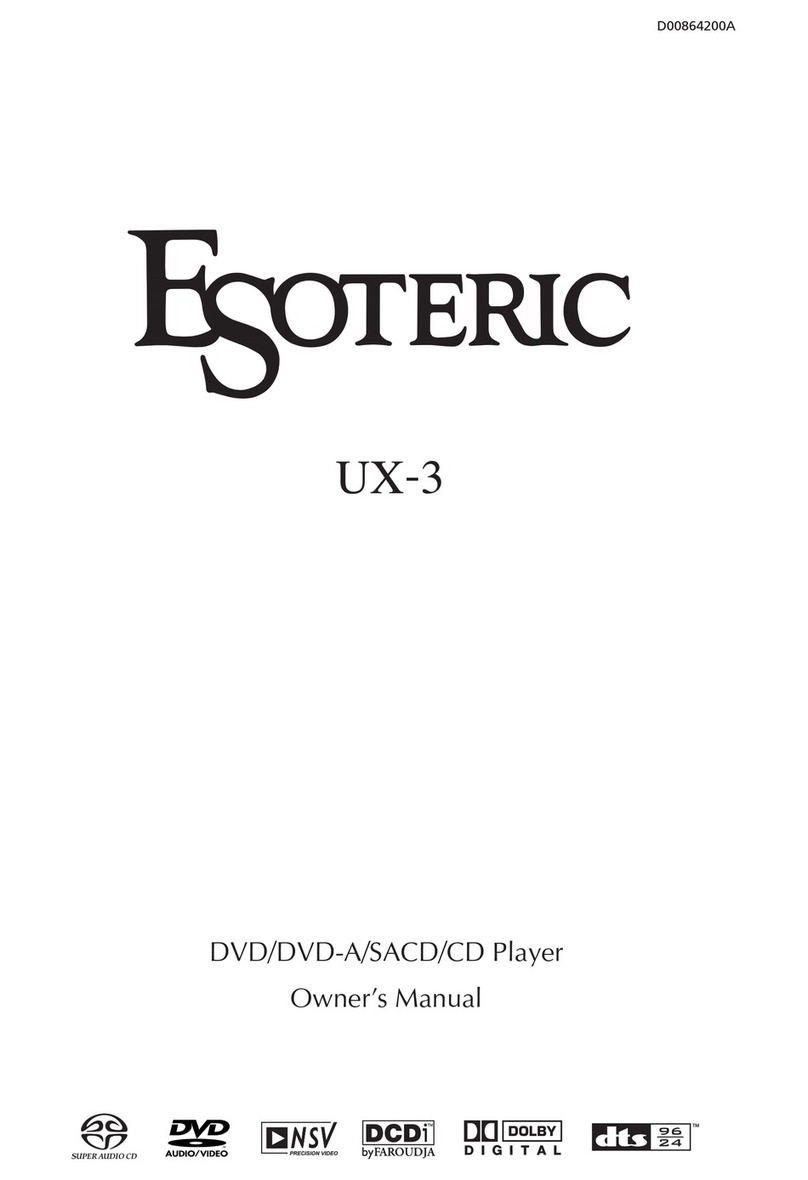Esoteric D00864200A Manual de usuario