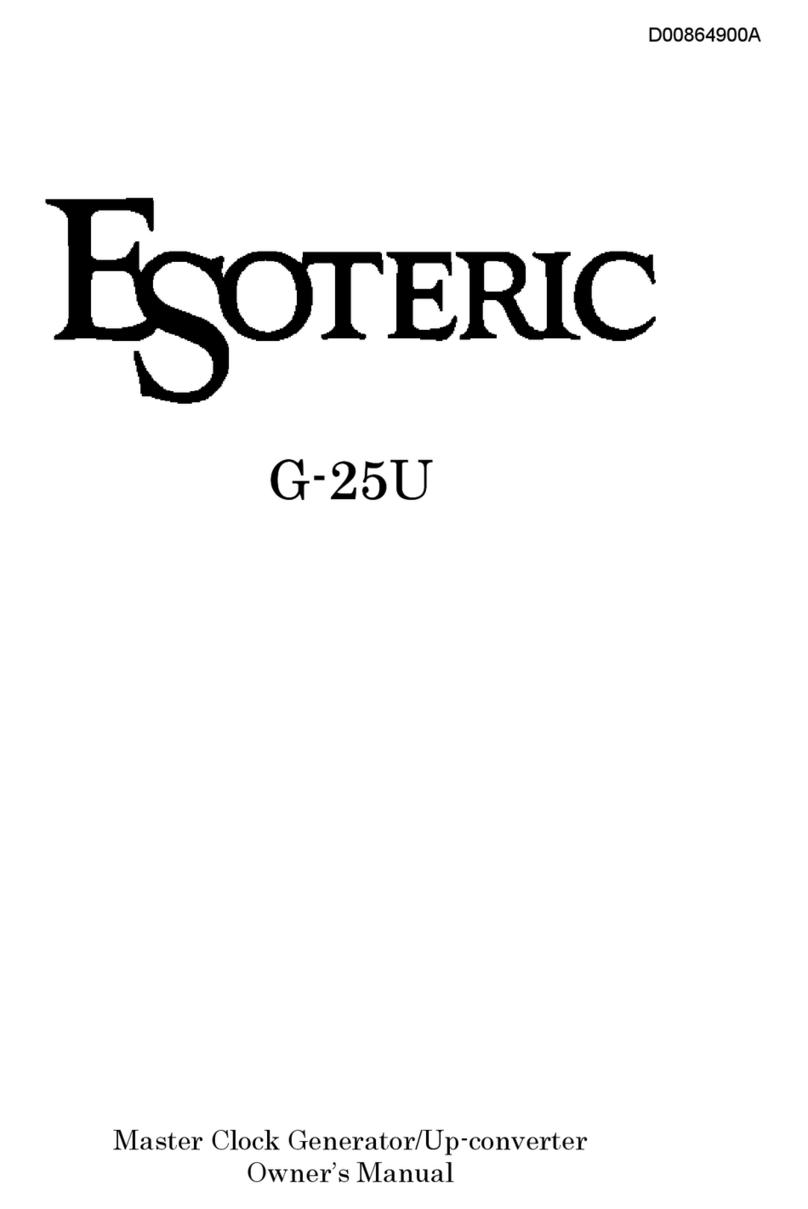 Esoteric G-25U Manual de usuario