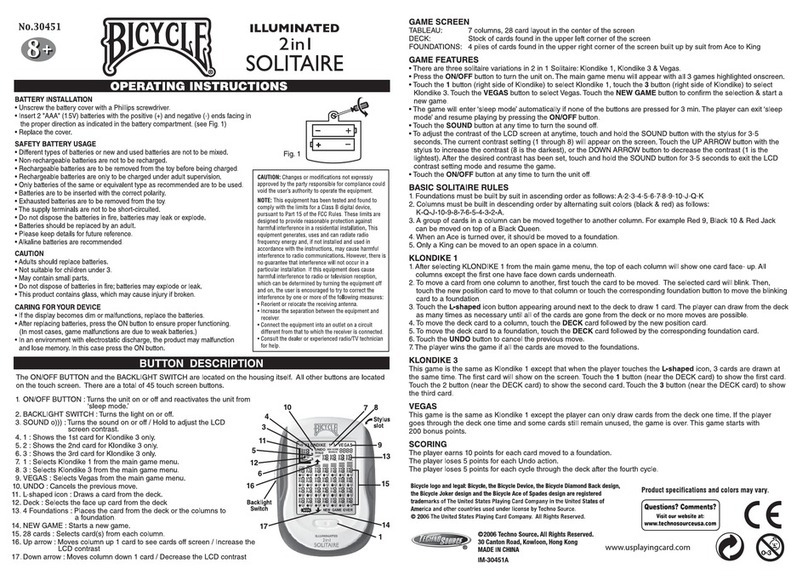 Techno Source Bicycle 30451 Manual de usuario