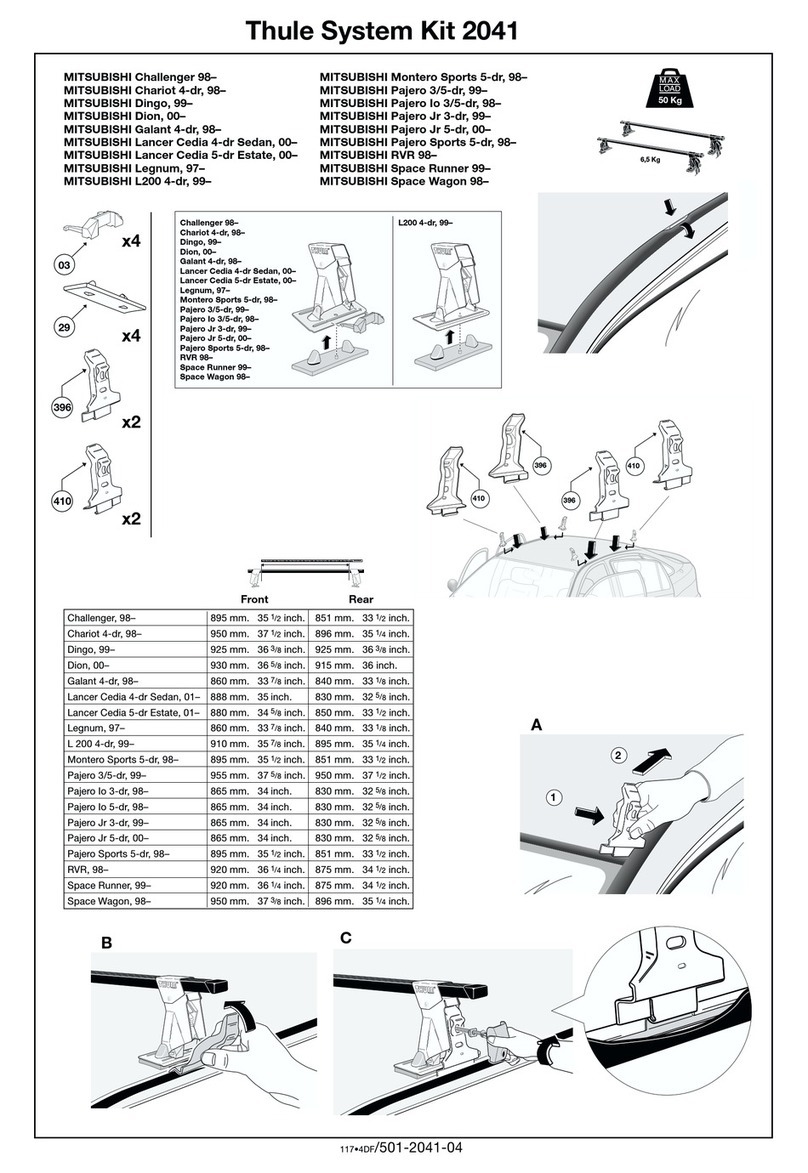 Thule 2041 Manual de usuario Thule 2041 Manual de usuario