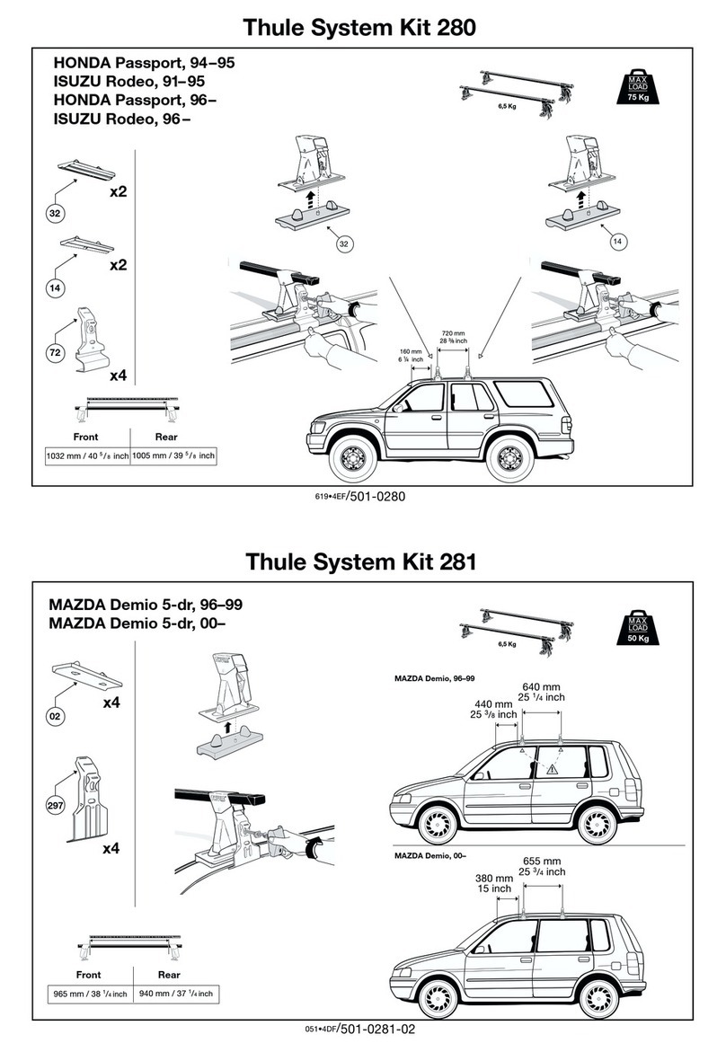 Thule 280 Manual de usuario Thule 280 Manual de usuario