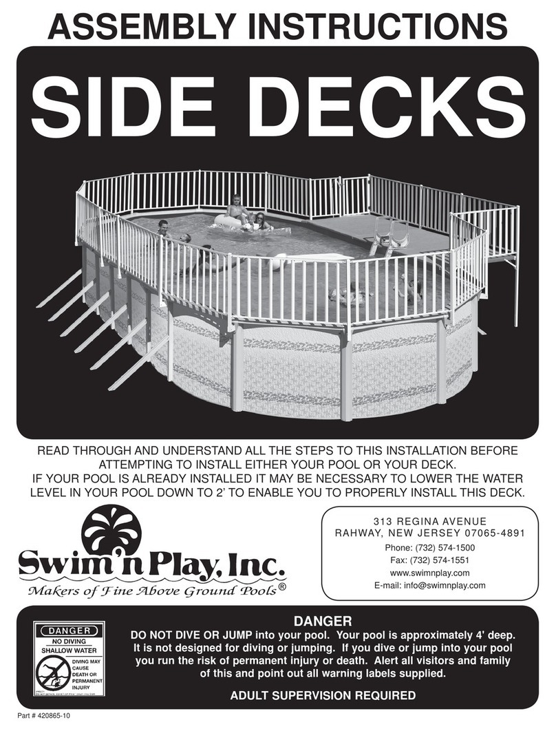 Swim'n Play side deck Manual de usuario