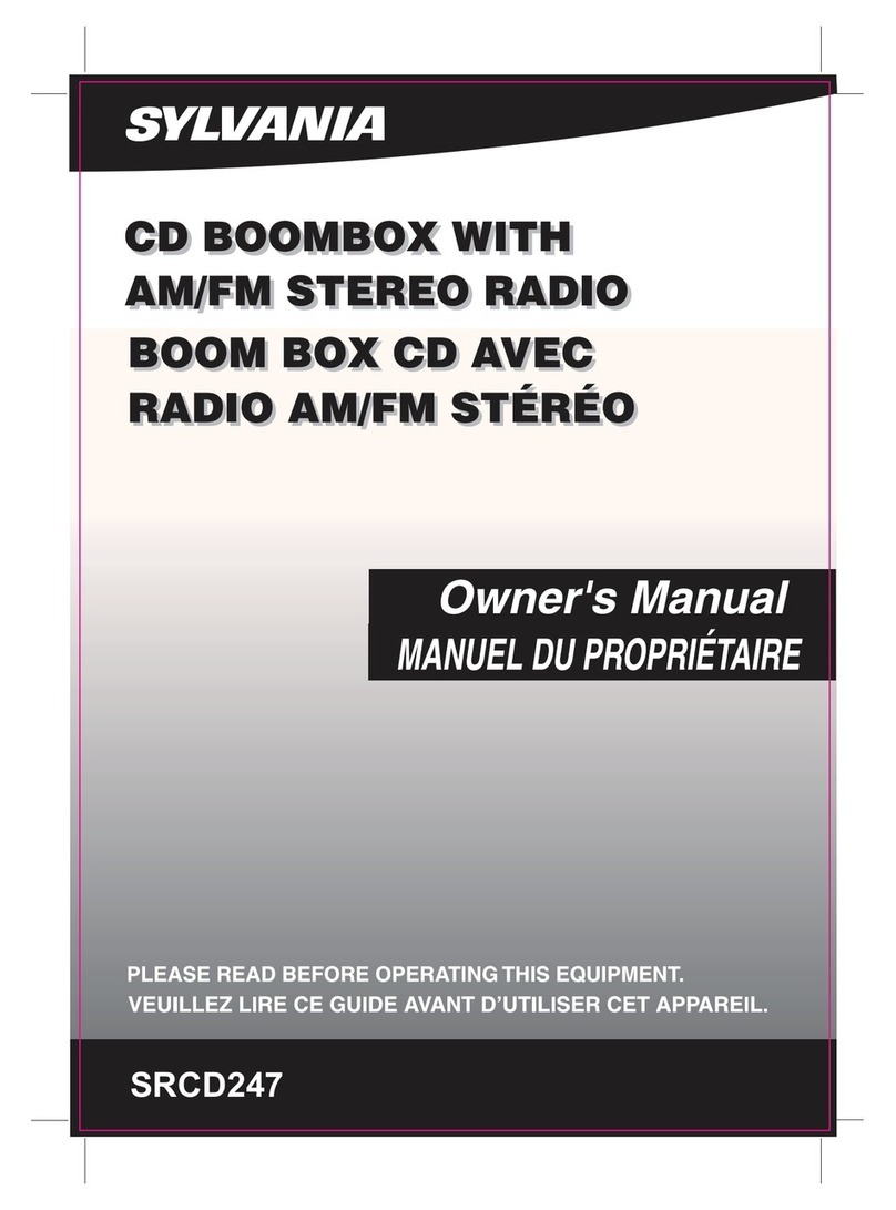 Sylvania SRCD247 Manual de usuario Sylvania SRCD247 Manual de usuario