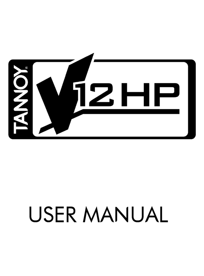 Tannoy V12HP Manual de usuario