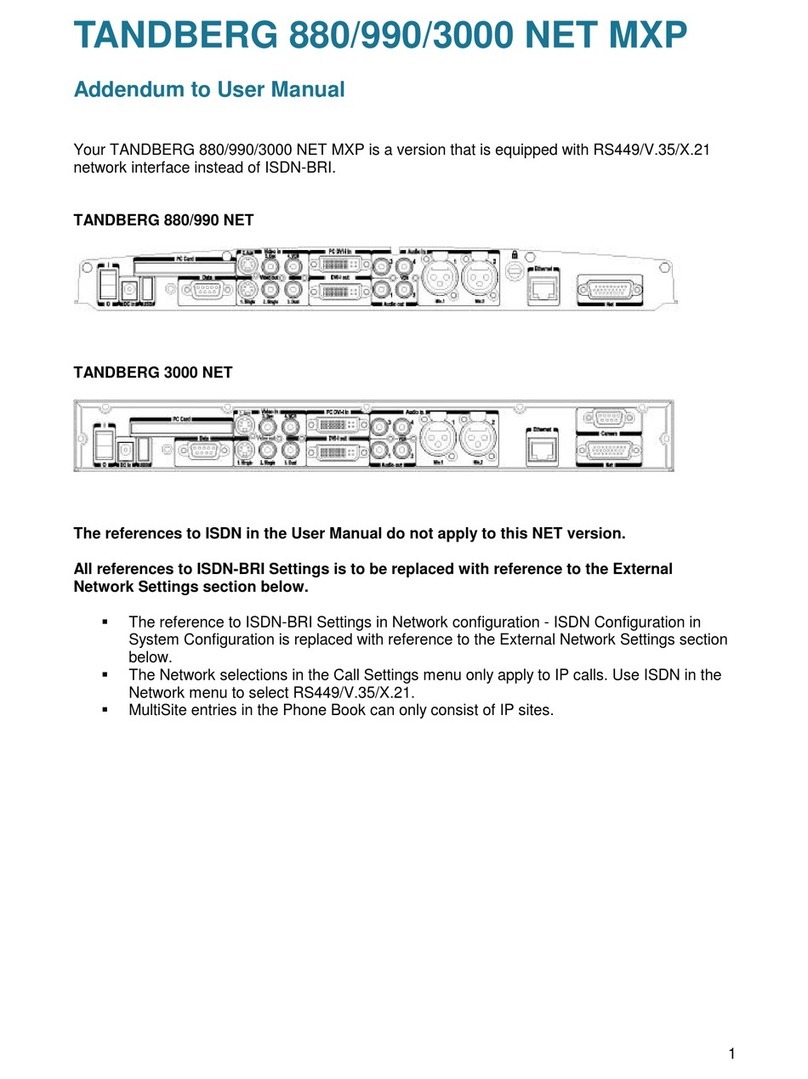 TANDBERG 3000 Manual de usuario