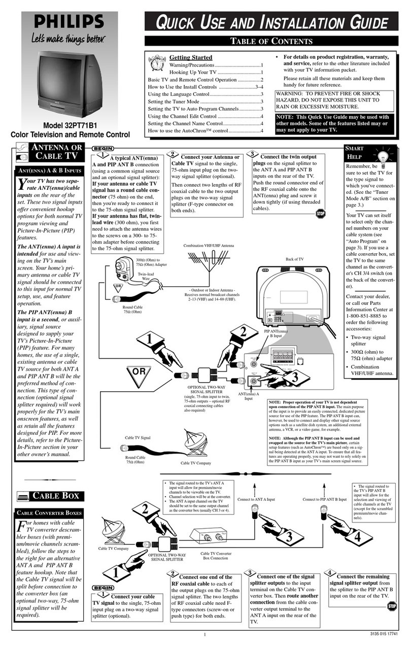 Philips 32PT71B Manual de usuario