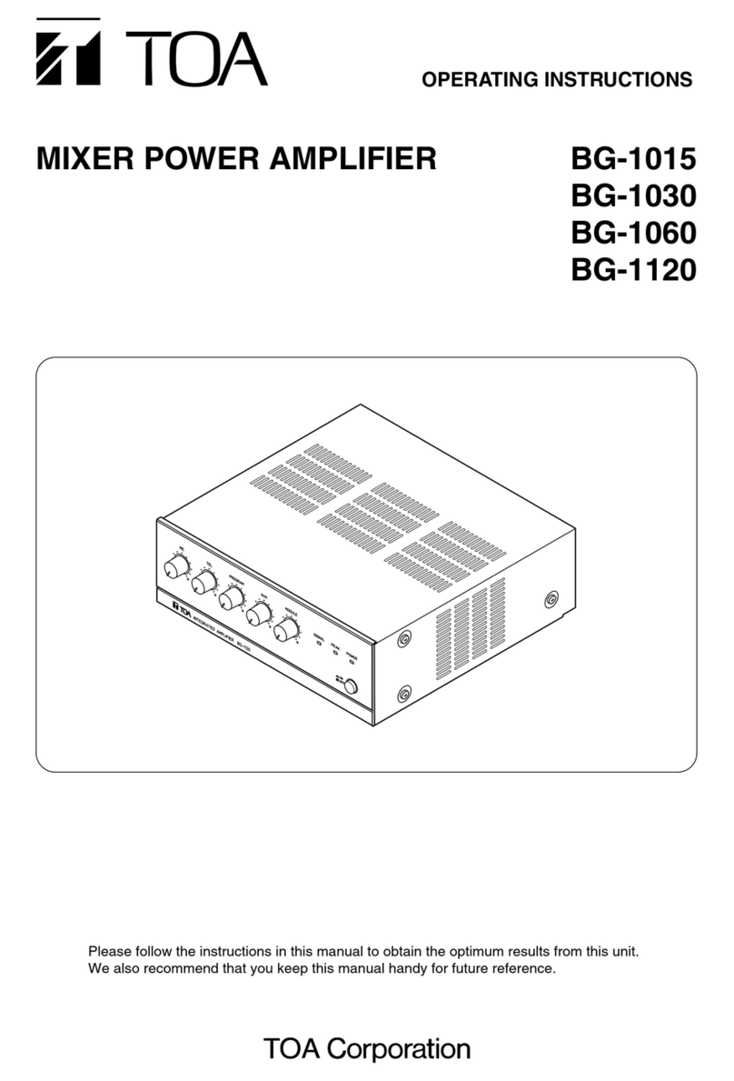 Toa BG-1015 Manual de usuario