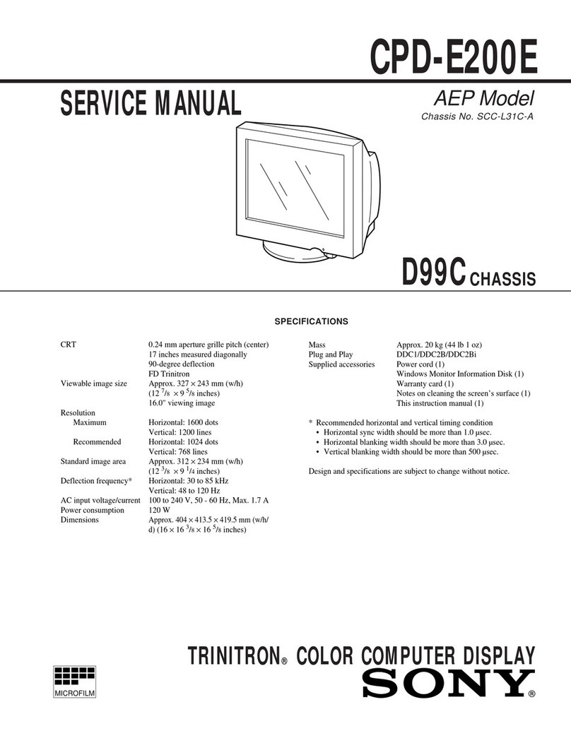 Sony CPD-E200E Manual de usuario Sony CPD-E200E Manual de usuario