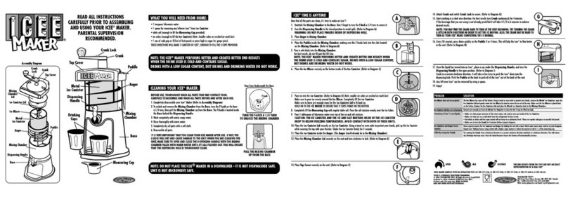 Spinmaster Ice Maker Manual de usuario