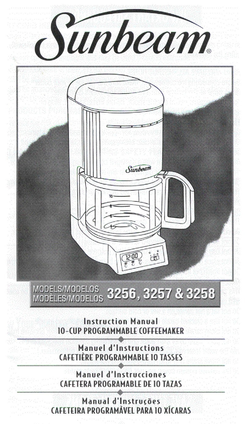 Sunbeam 3256 Manual de usuario