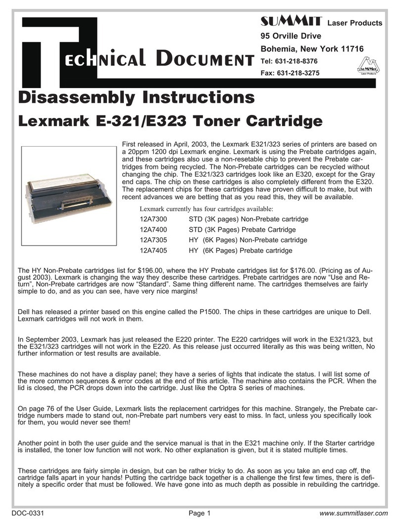 Summit LEXMARK E-321 Instrucciones de instalación