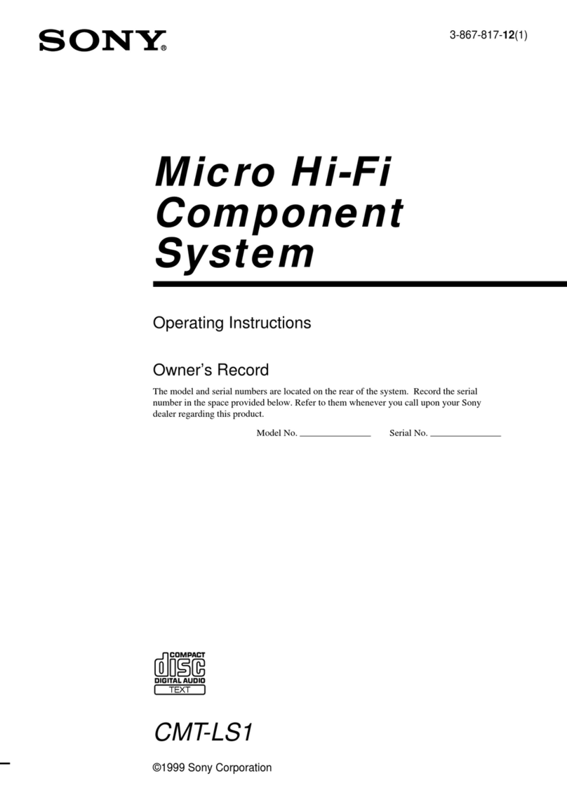 Sony CMT-LS1 - Micro Hi Fi Component System Manual de usuario