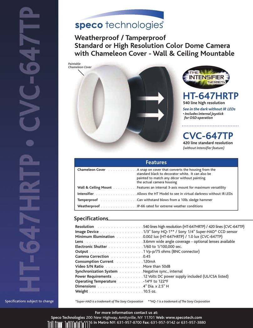 Speco HT-647HRTP Manual de usuario