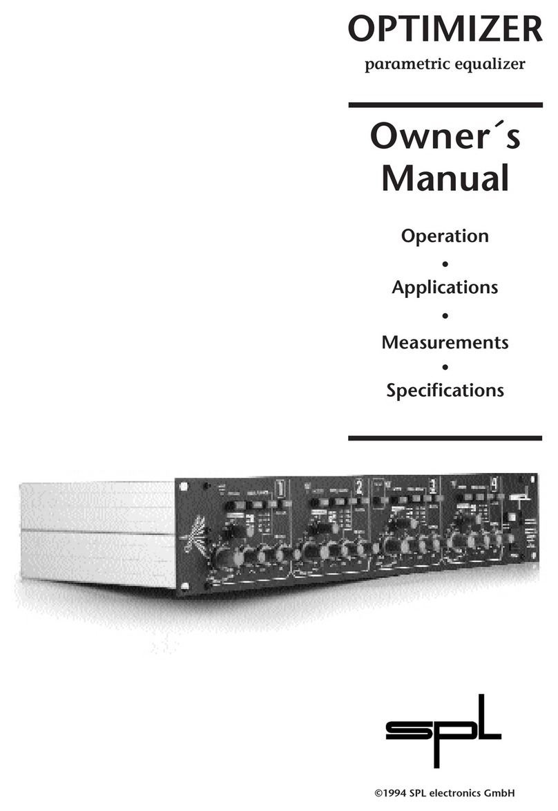SPL Parametric Equalizer Manual de usuario