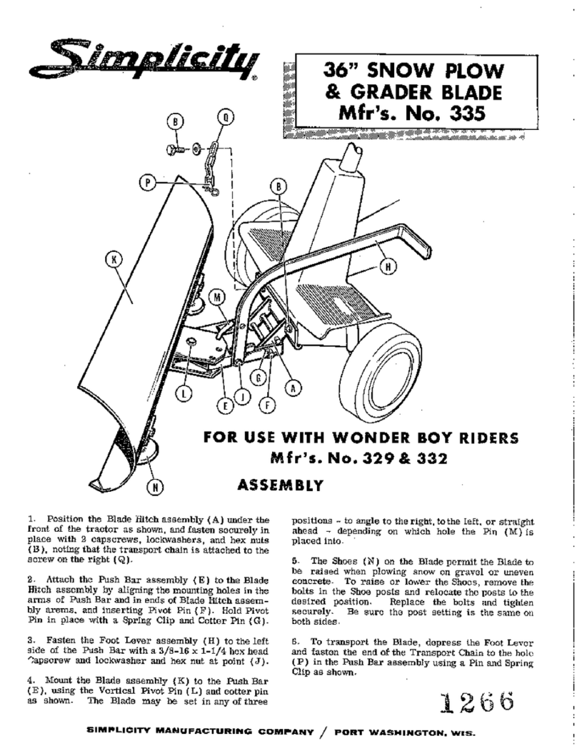 Simplicity 335 Manual de usuario