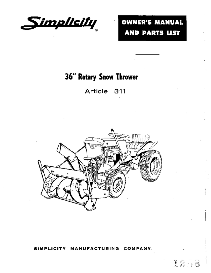 Simplicity 311 Manual de usuario
