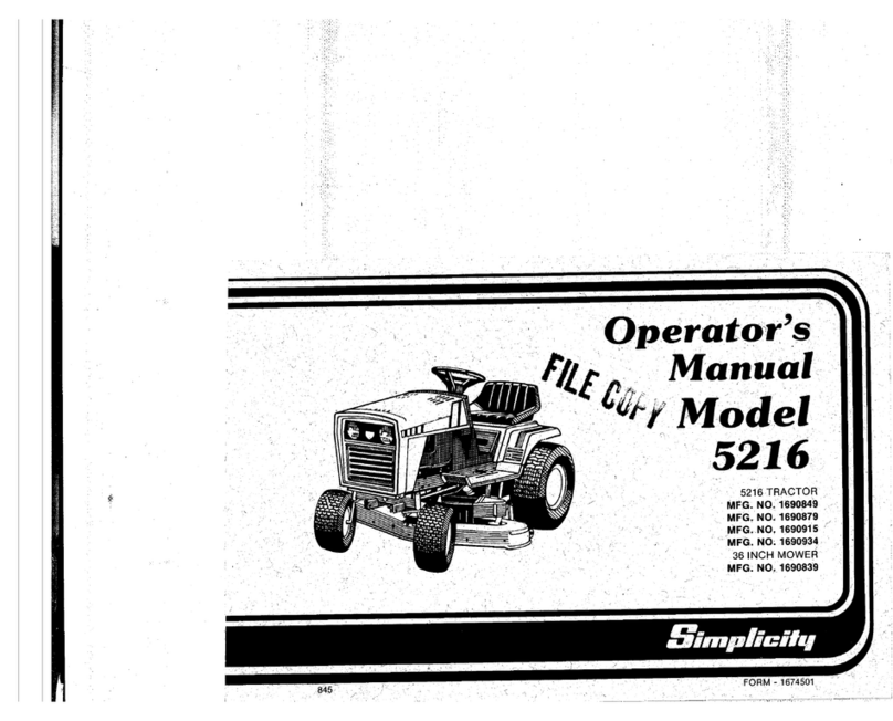 Simplicity 5216 Manual de usuario Simplicity 5216 Manual de usuario