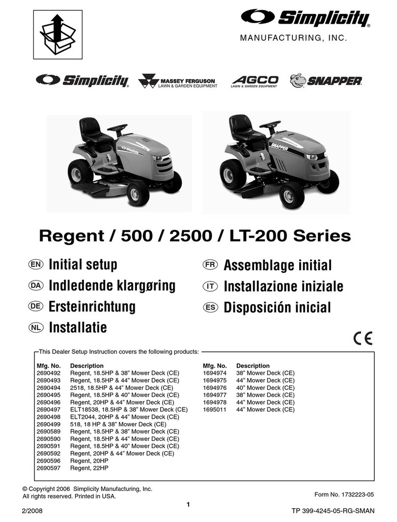 Simplicity 2500 Series Manual