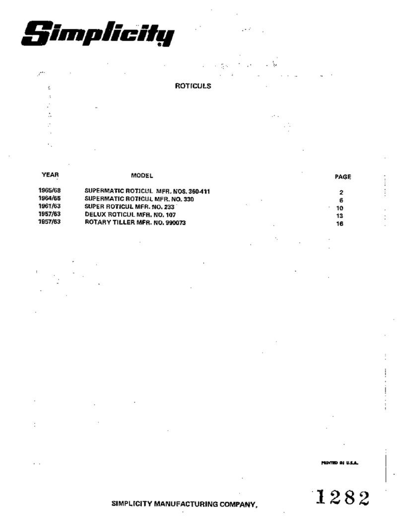 Simplicity 107 Manual de usuario