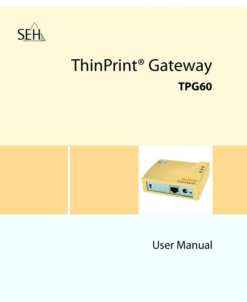 SEH ThinPrint TPG60 Manual de usuario