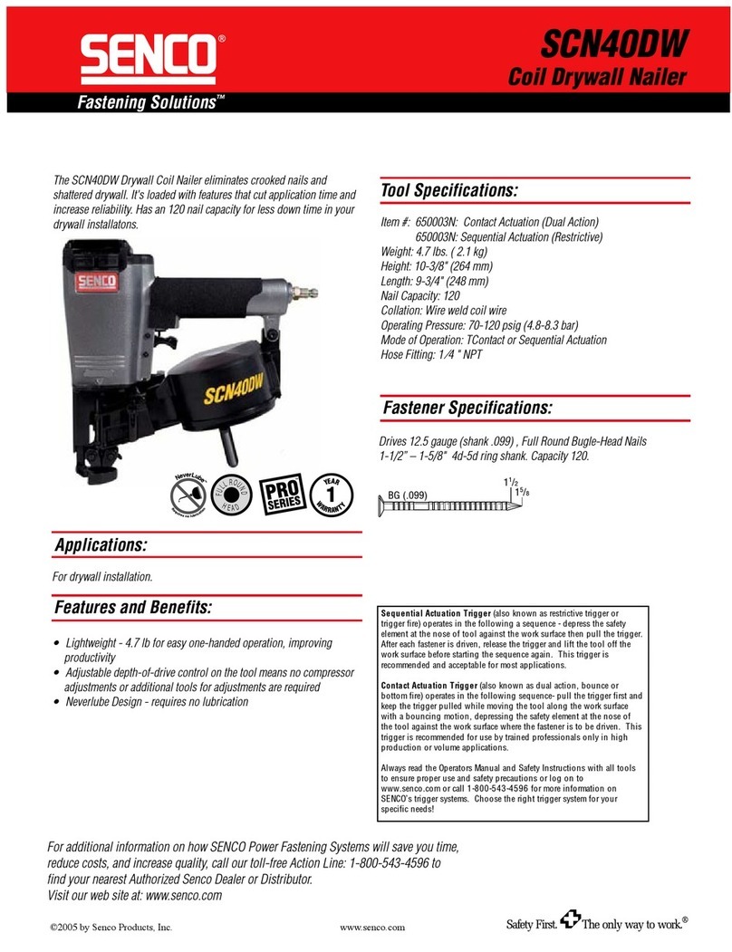 Senco SCN40DW Manual de usuario