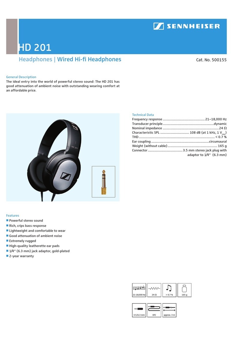 Sennheiser HD 201 Manual de usuario