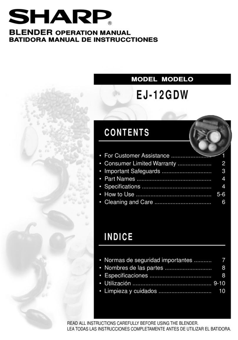 Sharp EJ-12GDW Manual de usuario