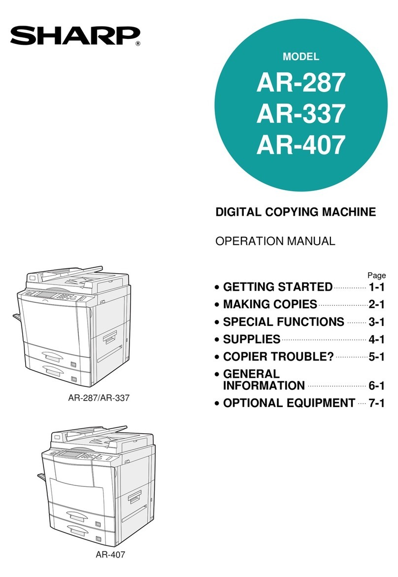 Sharp AR-287 Manual de usuario