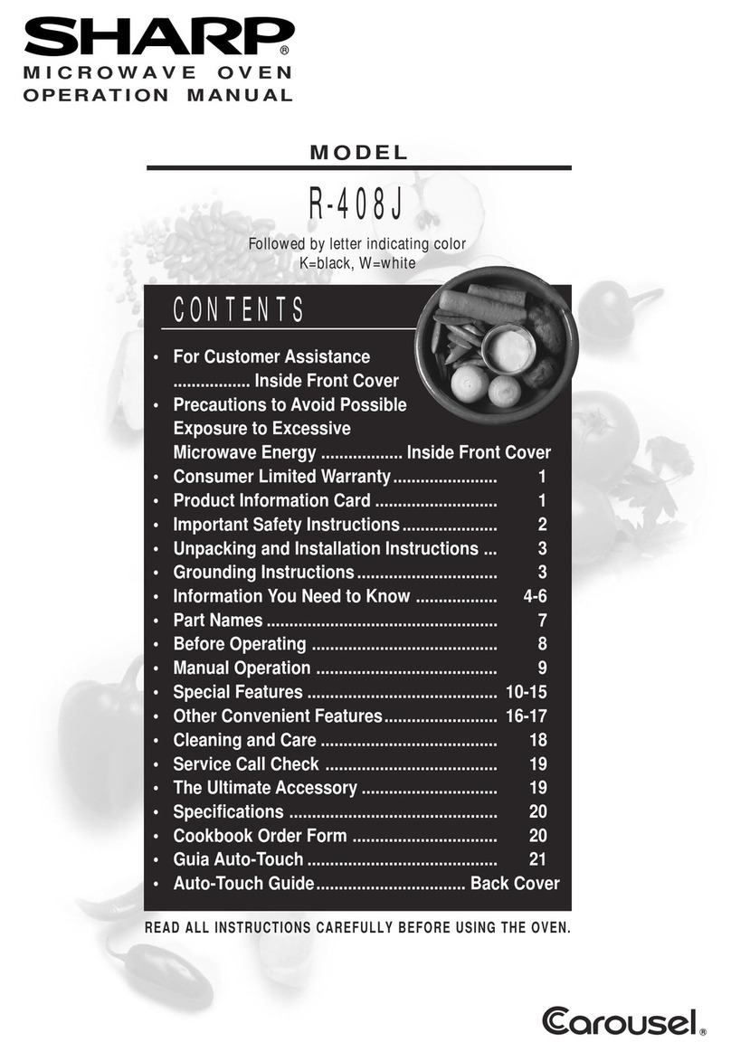 Sharp R-408J Manual de usuario