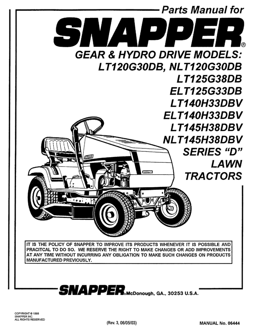 Snapper LT120G30DB Manual de usuario