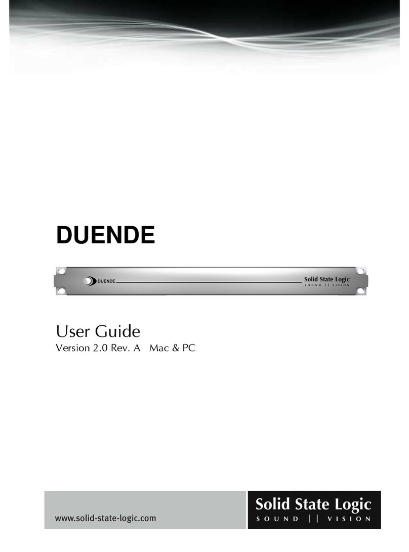 Solid State Logic DUENDE  DUENDE Manual de usuario