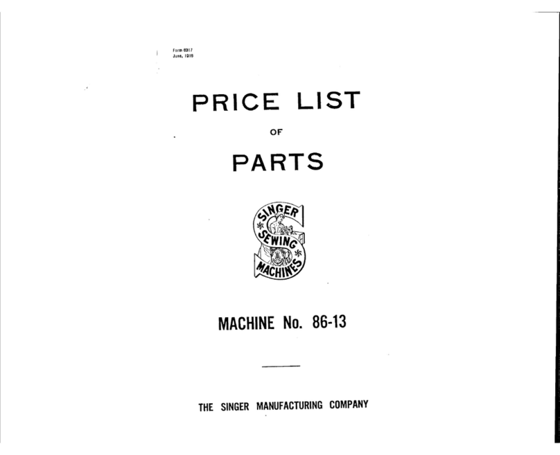 Singer 86-13 Manual de usuario