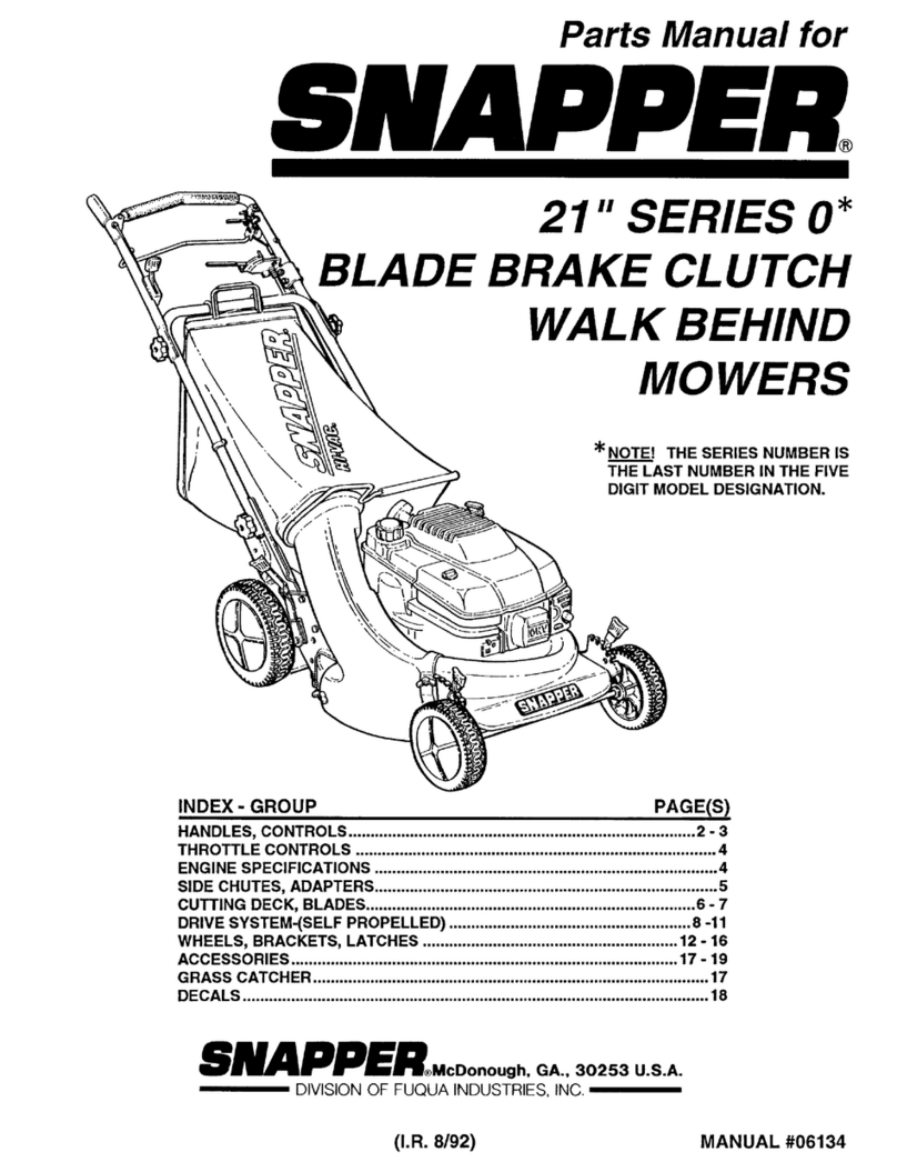Snapper 6134 Manual de usuario