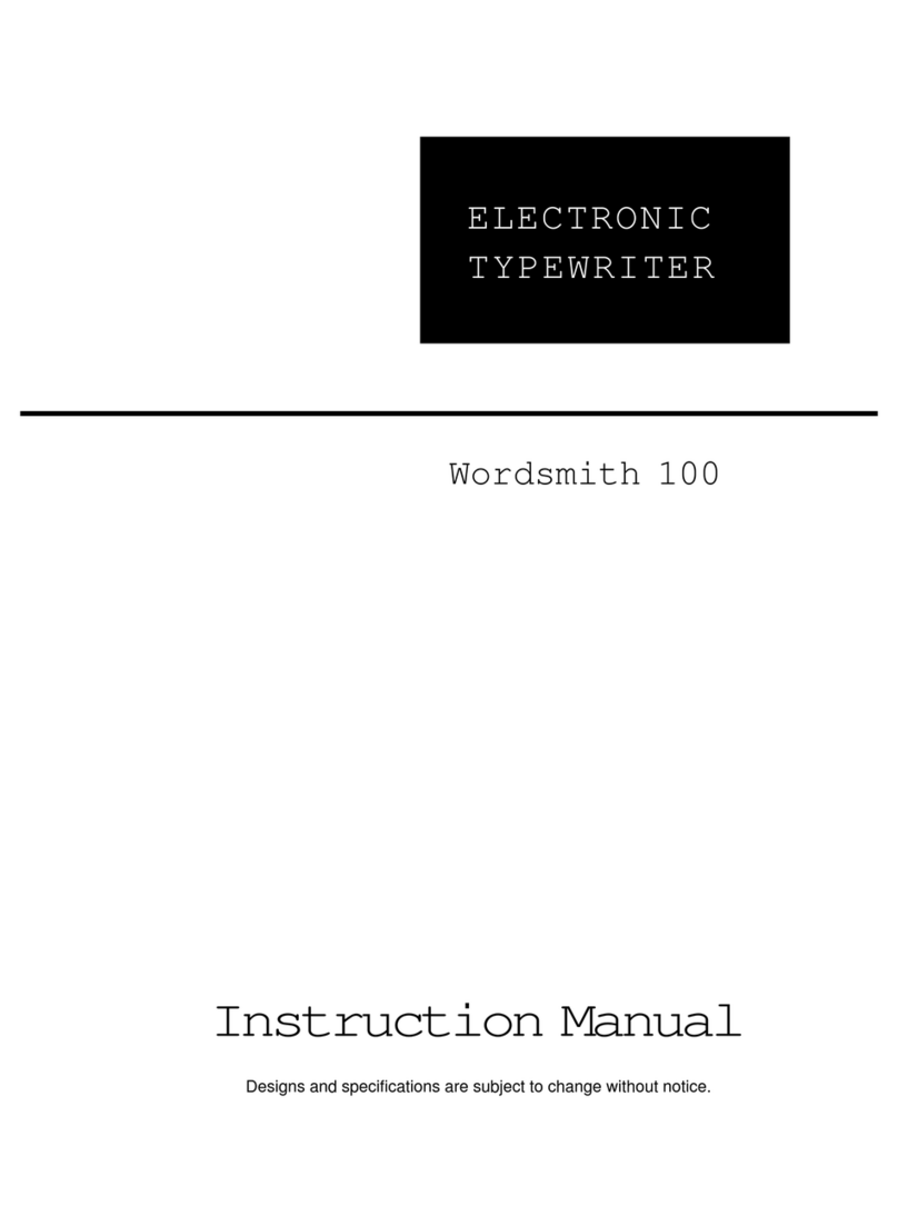 Smith Corona Wordsmith 100 Manual de usuario Smith Corona Wordsmith 100 Manual de usuario