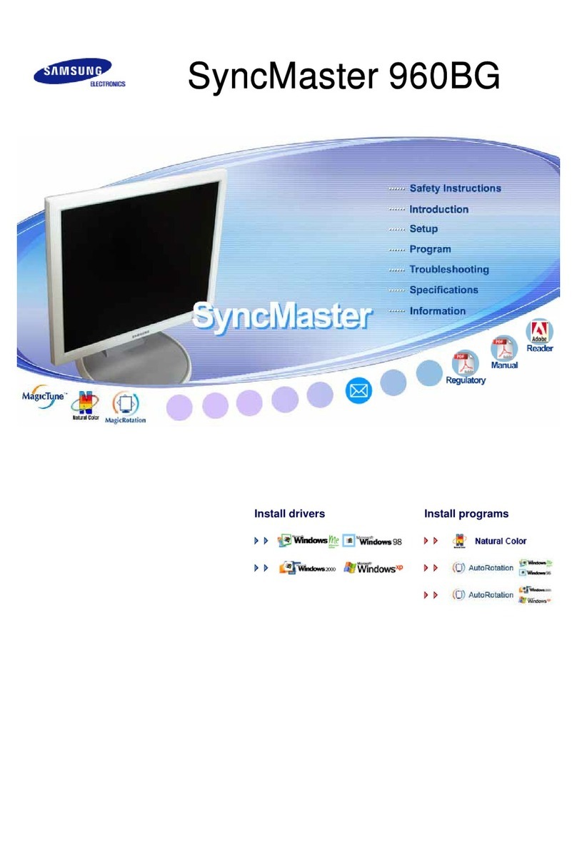 Samsung SyncMaster 960BG Manual de usuario