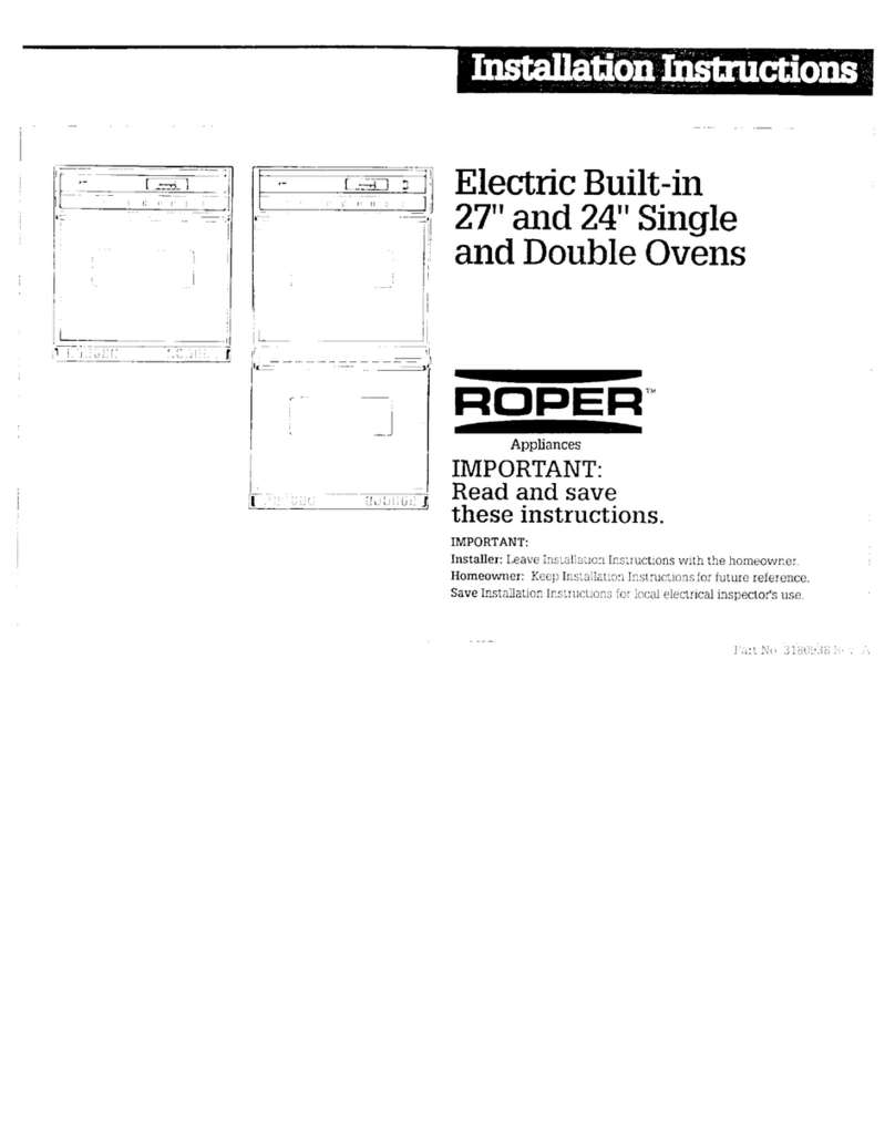 Roper Double Oven Manual de usuario