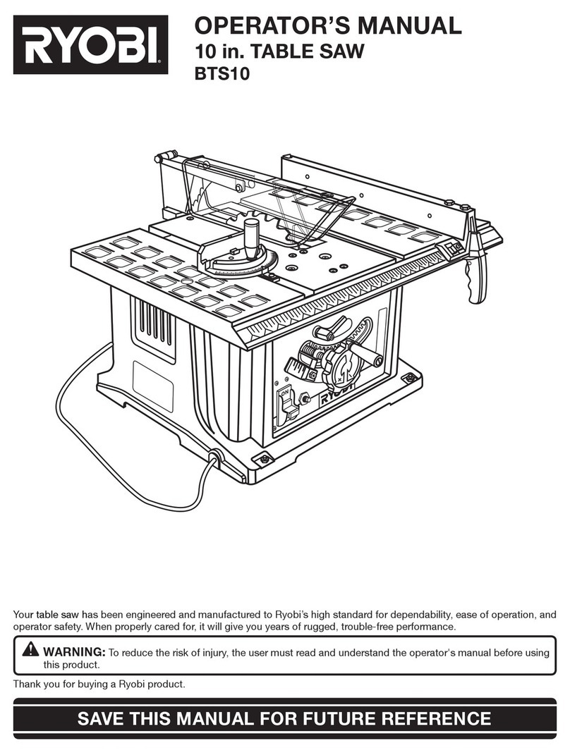 Ryobi BTS10 Manual de usuario