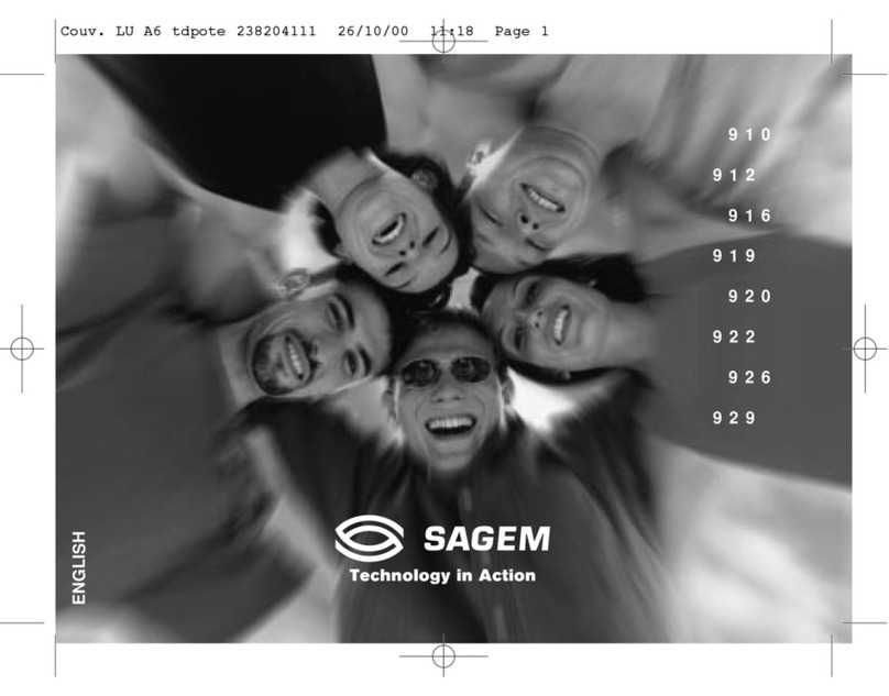 Sagem 912 Manual de usuario