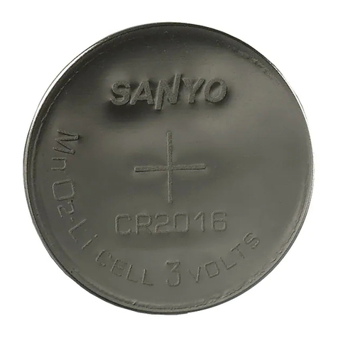 Sanyo CR2016 Manual de usuario Sanyo CR2016 Manual de usuario