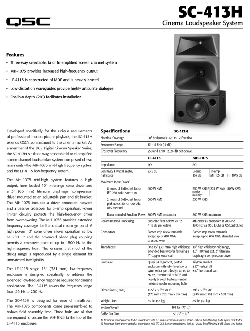 QSC SC-413H Manual de usuario